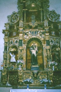 Altar de San Antonio (pequeño), San Roque y el Niño