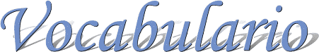Vocabulario
