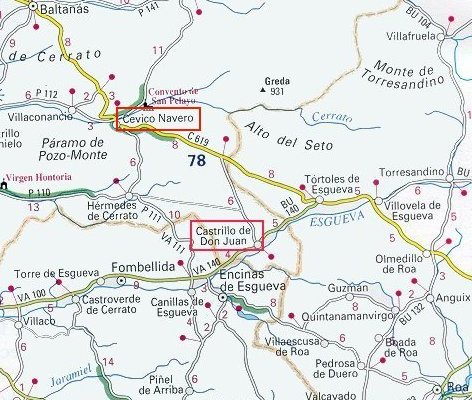 Localización de Castrillo de Don Juan
