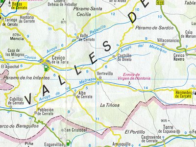 Mapa de localizacin de Vertavillo